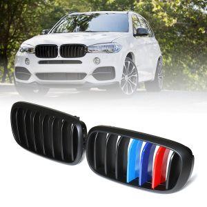 Решетки радиатора цвет черный матовый M style для BMW F15 X5 X5M X6 F16 2014-2017